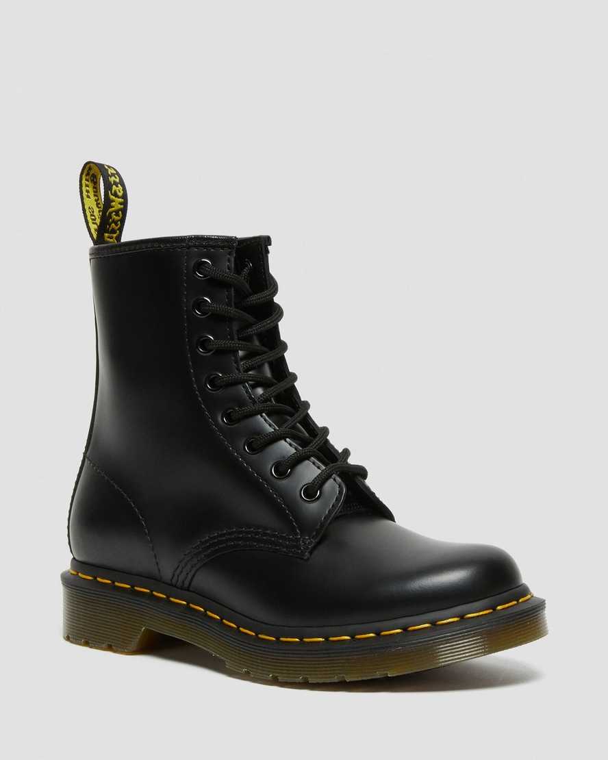 Dr. Martens 1460 Smooth Lær Snørestøvler Dame Svart [6490SPVJQ]